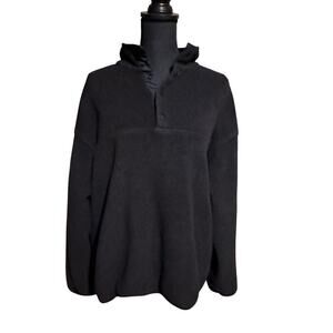 Vintage Outdoor Urban Terrain Black Pullover Fleece Top Women's XL